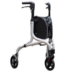 Déambulateur 3 roues ultra léger et pliable avec panier en aluminium