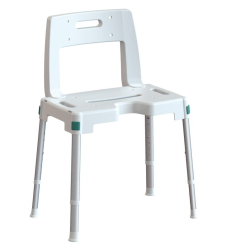 Chaise de douche Lanzarote avec découpe anatomique