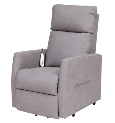 Fauteuil releveur 1 moteur électrique relax imperméable Escondida gris