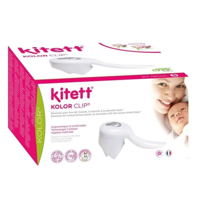 Poignée ergonomique Kolor Clip pour tire-lait manuel Kitett