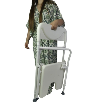 Chaise de douche pliable avec accoudoirs Tobago