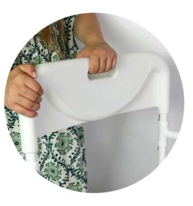 Chaise de douche pliante avec accoudoirs Tobago avec poignée