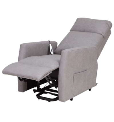 Fauteuil releveur 2 moteurs électrique relax imperméable Escondida gris