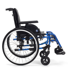 Fauteuil roulant manuel dossier inclinable V500 Light Vermeiren bleu