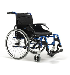 Fauteuil roulant manuel XXL pliable V300 Vermeiren bleu