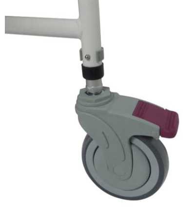 Roue avec frein du fauteuil de douche percée à roulettes inclinable Formentera