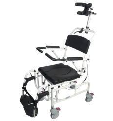 Fauteuil de douche percée à roulettes inclinable Formentera