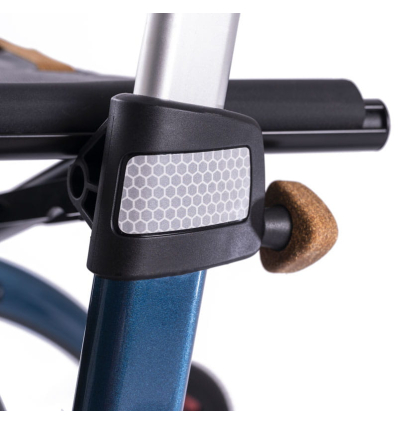 Déambulateur extérieur 4 roues pliable avec siège Carbone Saljol