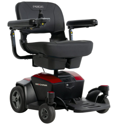 Fauteuil roulant électrique léger et démontable Go Chair Pride rouge
