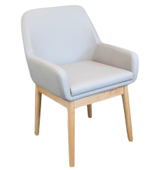 Fauteuil de toilette percé moderne Elégance gris