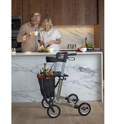 Déambulateur 4 roues léger et pliable avec siège Server