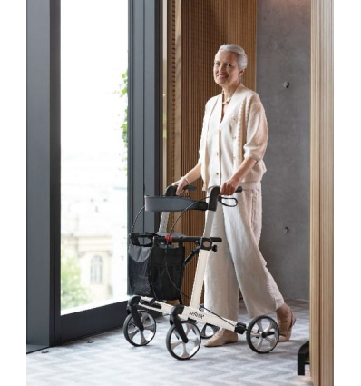 Déambulateur 4 roues léger et pliable avec siège Server