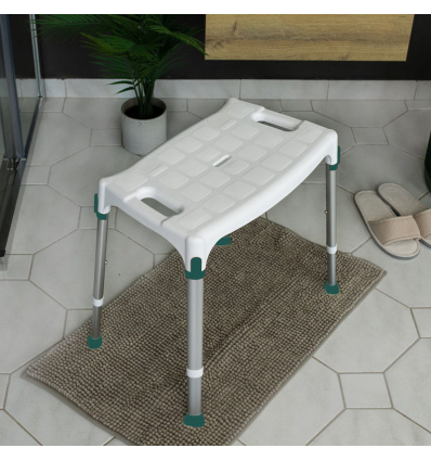 Tabouret de douche médical antidérapant avec poignées Capri salle de bain