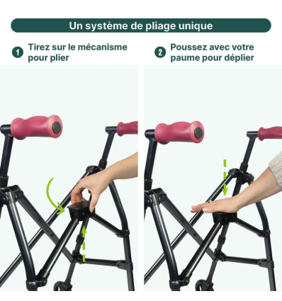 Déambulateur 2 roues pliable parapluie Neo Pop