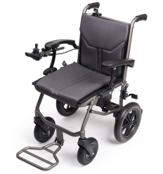 Fauteuil roulant électrique ergonomique pliable et ultra léger E-Foldi noir