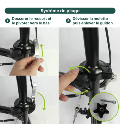 Déambulateur trottinette orthopédique repose genou pliable