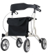 Déambulateur 4 roues léger et pliable Neo Easy blanc avec siège et sac