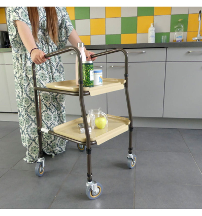 Desserte de table roulante médicale