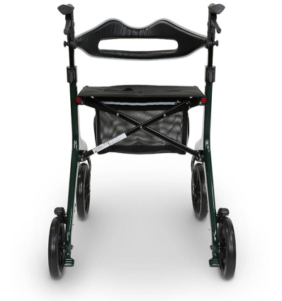 Déambulateur 4 roues léger et pliable avec siège Aerowalk Carbon dos