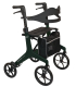 Déambulateur 4 roues léger et pliable avec siège Aerowalk Carbon vert Drive Devilbiss