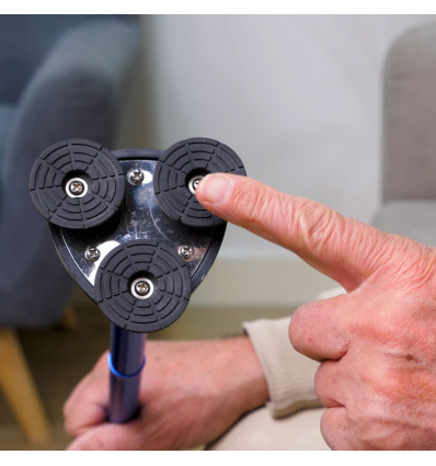 Canne de marche pliante Stabilicane avec embout stabilisateur