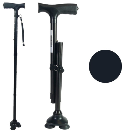 Canne de marche pliante Stabilicane noir