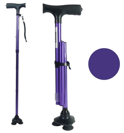 Canne de marche pliante Stabilicane violet