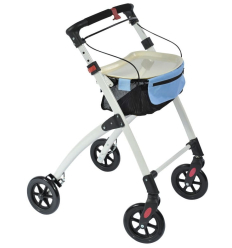 Déambulateur d'intérieur 4 roues pliable Neo Indoor noir et blanc