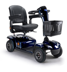 Scooter électrique handicapé 4 roues Leo Invacare bleu