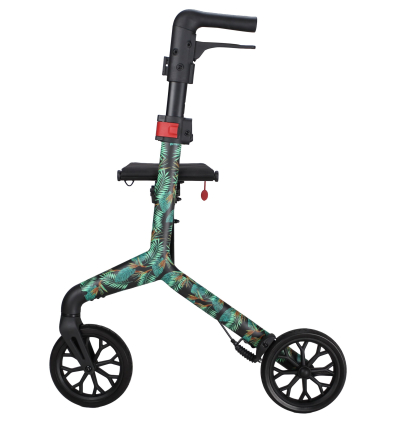 Déambulateur 4 roues élégant léger et pliable avec siège Rio tropical
