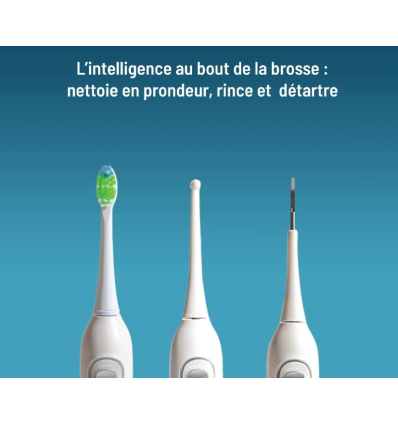 Brosse à dents électrique 3 en 1 détartrante avec jet dentaire Haepi Julia