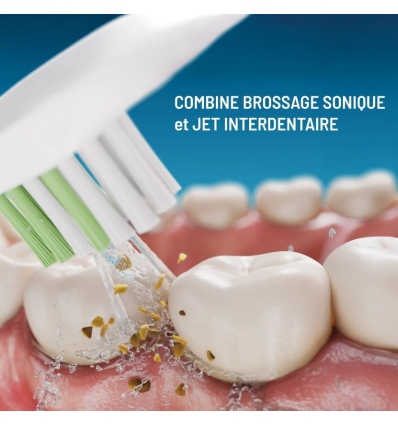 Brosse à dents électrique 3 en 1 détartrante avec jet dentaire Haepi Julia