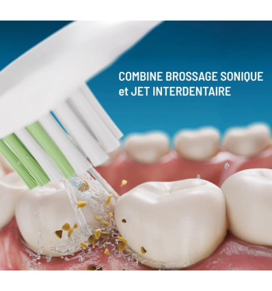 Lot de 4 brossettes dentaires pour brosse à dents 3 en 1 avec jet Haepi Julia