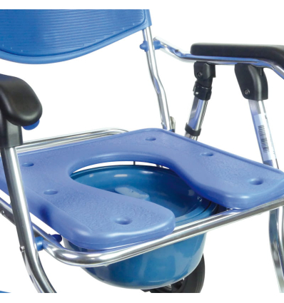 Chaise de douche percée mobile et pliante Minorque