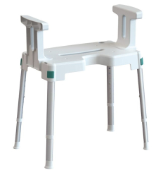 Tabouret de douche sécurisé avec accoudoirs Lanzarote