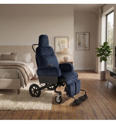 Fauteuil médical roulant à pousser à inclinaison électrique EDEN e Innov'SA