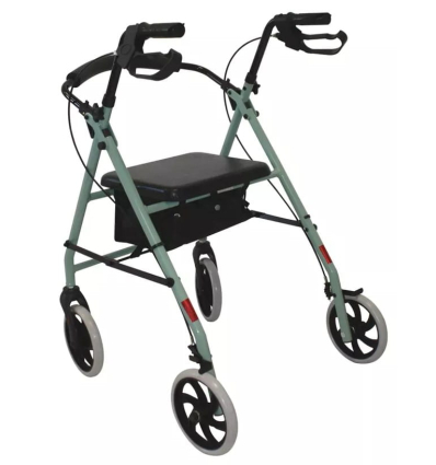 Déambulateur 4 roues léger et pliable TA 4004 vert HMS Vilgo avec siège