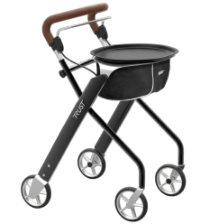 Rollator d'intérieur 4 roues Let’s Dream TrustCare noir mobio