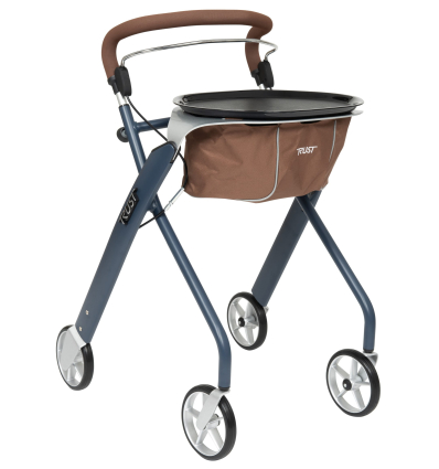 Rollator d'intérieur 4 roues Let’s Dream TrustCare bleu mobio