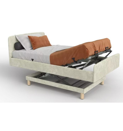 Lit médicalisé électrique 1 personne Harmonie Twice Flamand beige