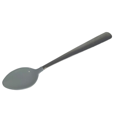 Cuillère ergonomique caoutchoutée longue PLASTISOL gris