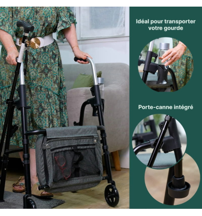 Déambulateur pliable 2 roues Modulo