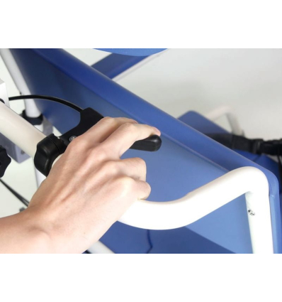 Fauteuil de douche percé inclinable à roulettes Aston Tilt Pro avec frein