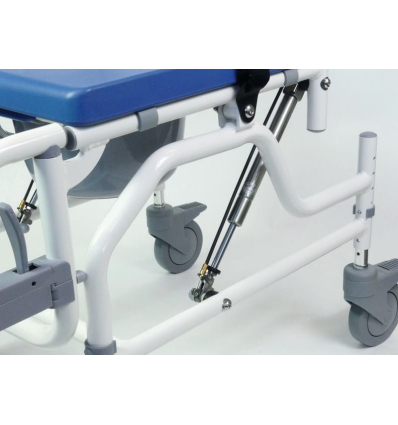 Fauteuil de douche percé inclinable à roulettes Aston Tilt Pro