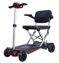 Scooter électrique PMR pliable à 4 roues Foldy 4 Medtrade rouge