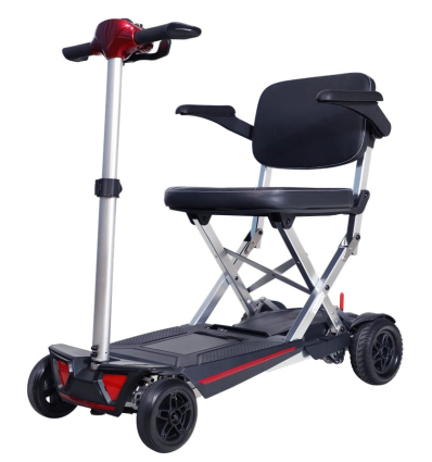 Scooter électrique PMR pliable à 4 roues Foldy 4 Medtrade rouge