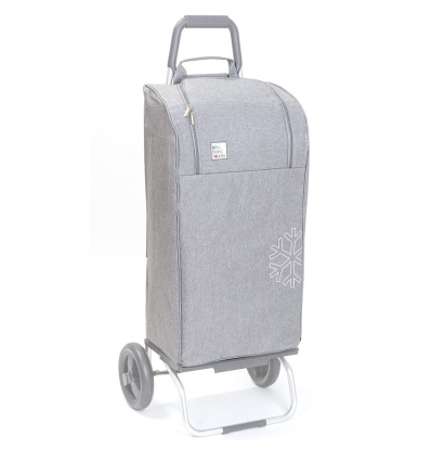 Chariot de courses 6 roues avec système de verrouillage Carlux Trio gris isotherme