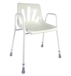 Chaise de douche englobante avec accoudoirs