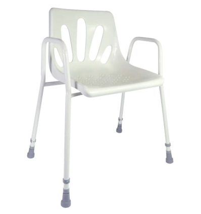 Chaise de douche englobante avec accoudoirs