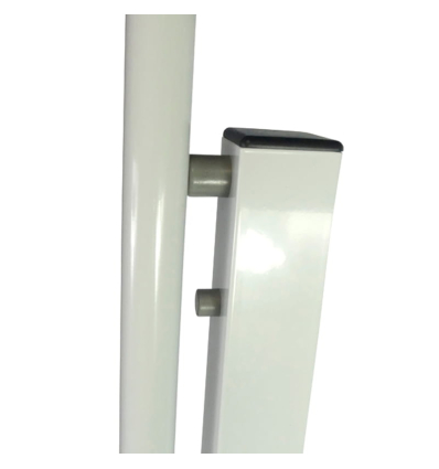 Barre d'appui WC PMR relevable avec distributeur de papier toilette Fidji sur pied